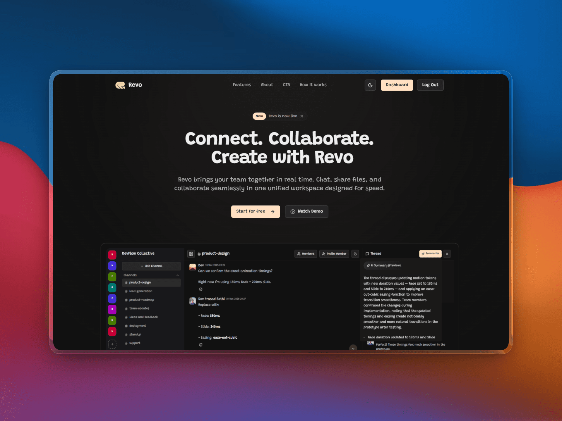 Revo Workspace project screenshot